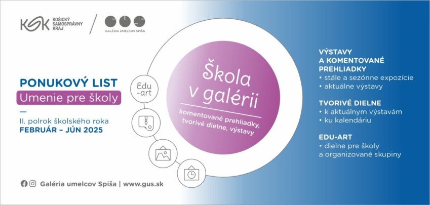 Nepremeškajte! Škola v galérii